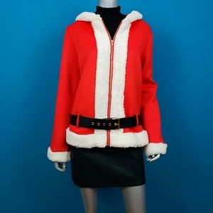 🆕️ 🎅 FOREVER 21 Santa Jacket w/ Faux Shearling // (NWT)